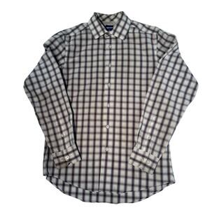 Egara Slim Fit Longe Sleeve Button Up Shirt Size Medium